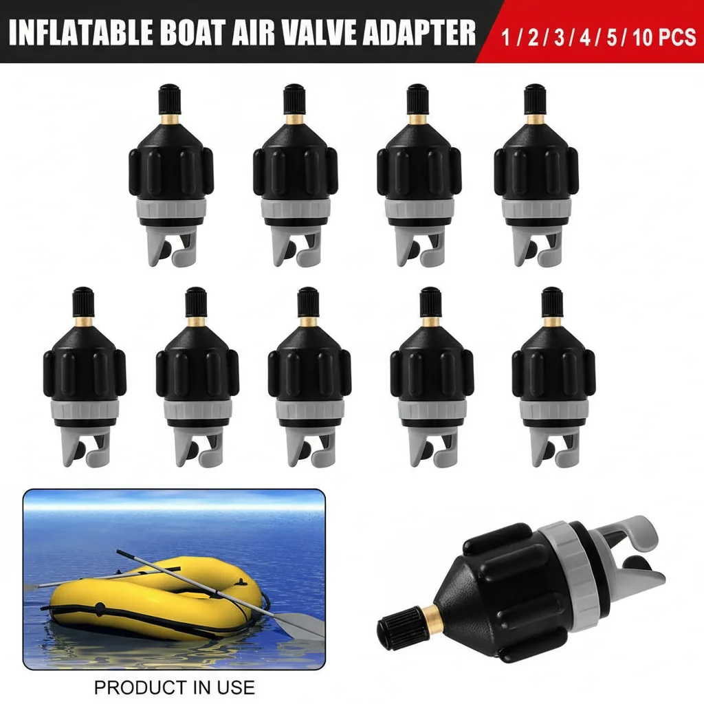 

Air Valve Adaptor Inflatable Compressor Pump Converter For SUP Board Rubber Boat Canoe Kayak Pump Connectr Combo Kit