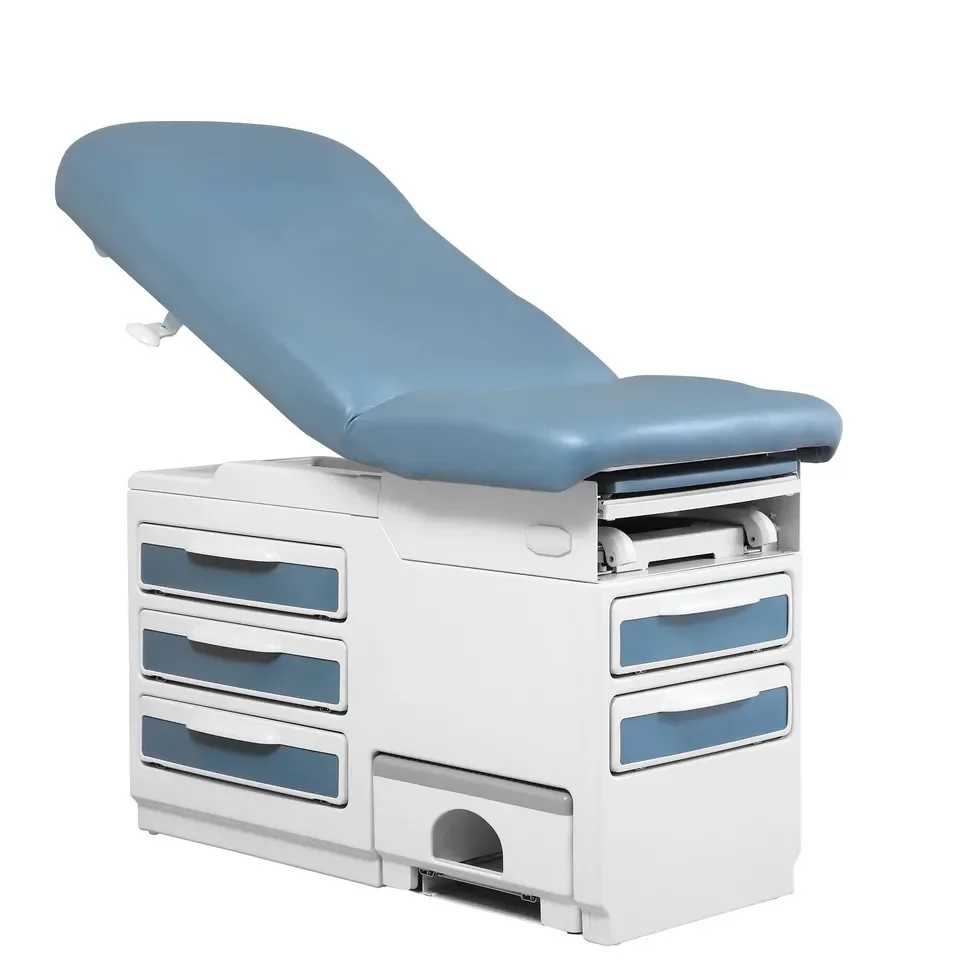 

Hot Sale American-Style Gynecological Examination Bed with New Design Electric Metal Drawer Durable and Practical