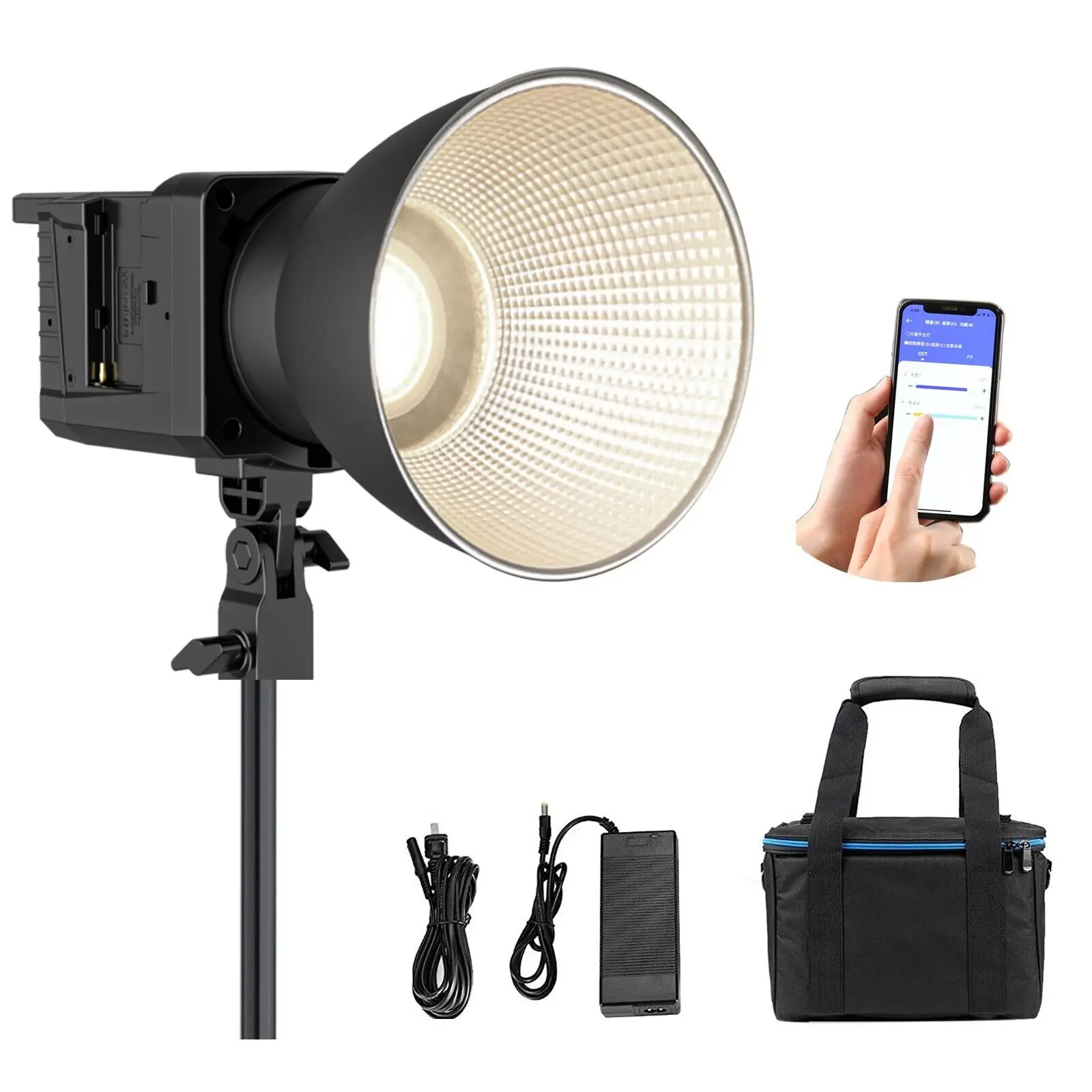 Sokani x100 100w rgb zweifarbige LED-Video licht bowens montieren Triopo-Softbox für Fotografie Video aufzeichnung Außen aufnahmen