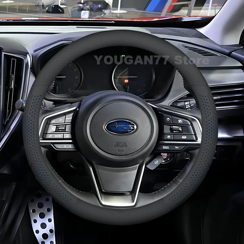 

Leather Car Steering Wheel Cover For Subaru Impreza 2016-2022 2023 Ultra Thin Auto Steering Wheel Subaru Impreza Accessories