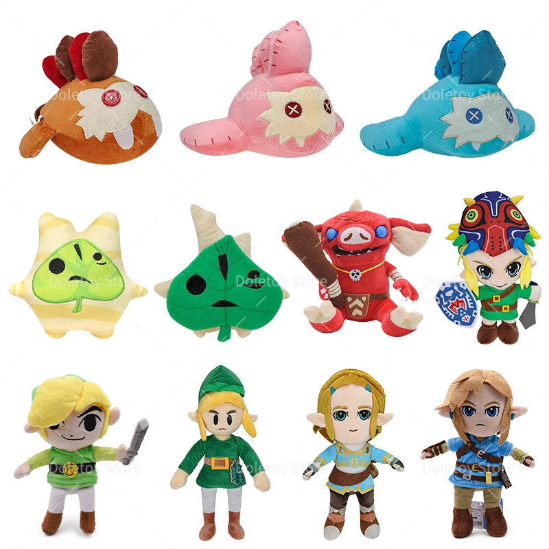 New The Legend of Zelda Plush Link Boy Korok Breath of the Wild Goblin Princess Zelda Sand Seal Pillow Kid Birthday Gift