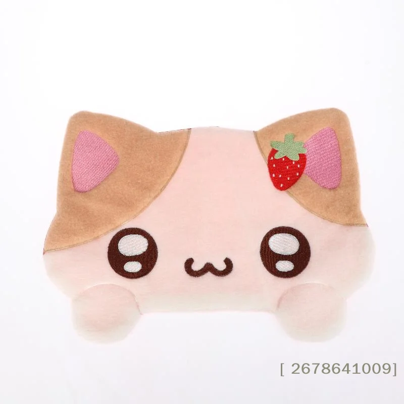 1 Pc Kawaii Cat Table Mat Girly Heart Cute Placemat Decorative Coaster Soft Plush Desk Cover Photo Shoot Background Props〔YY33〕