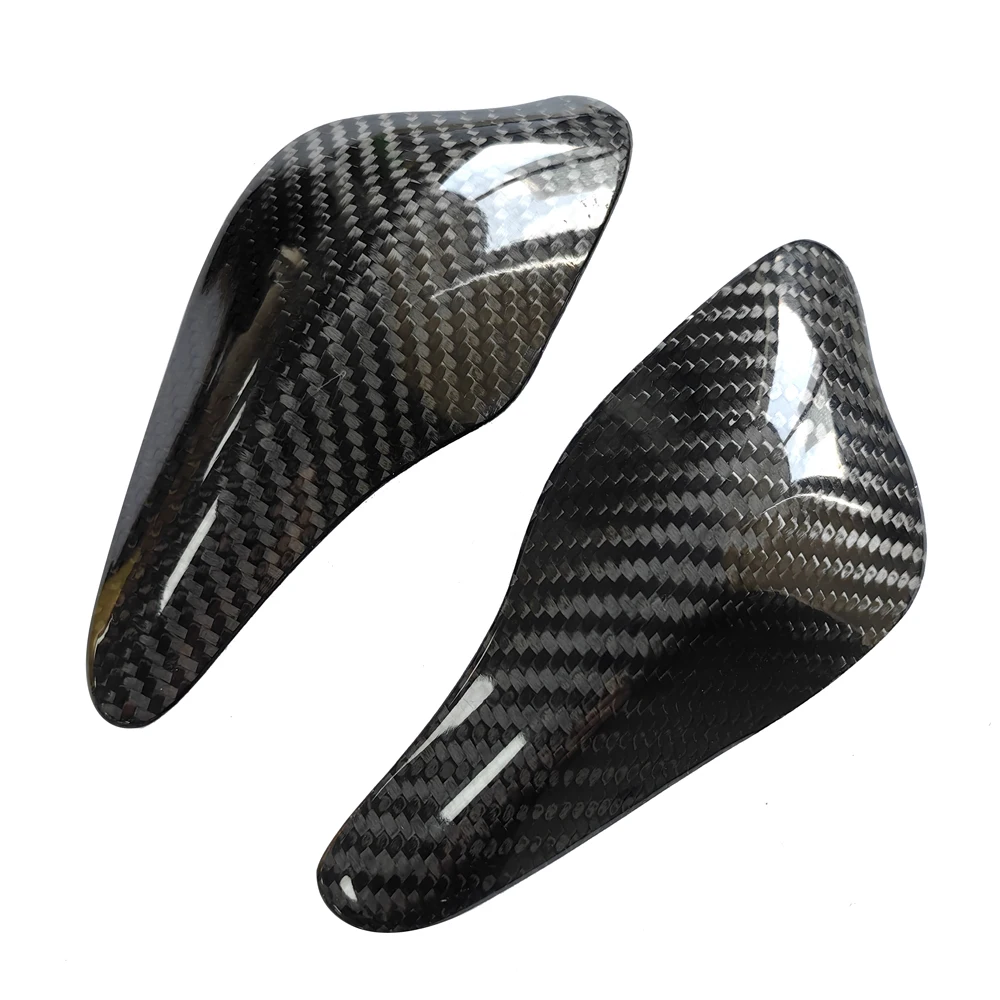 خزان من ألياف الكربون حقًا للدراجة النارية وحواف حماية الذيل لـ Triumph Daytona 675R 2013-2016 Street Triple 765 2017-2025