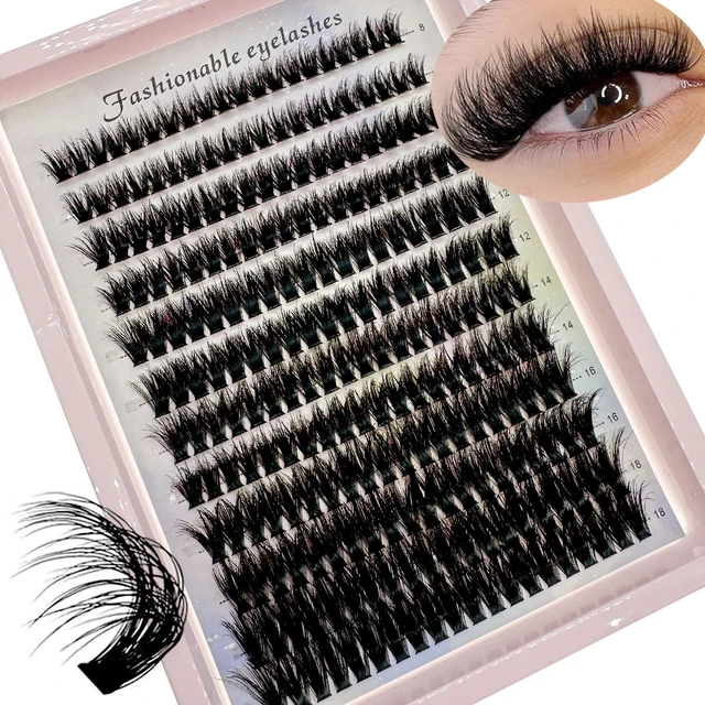 Nowe 120/200/240 sztuk D puszyste grube klastry rzęs D Curl delikatne pojedyncze rzęsy 30D-100 Mix przedłużanie rzęs sztuczne rzęsy