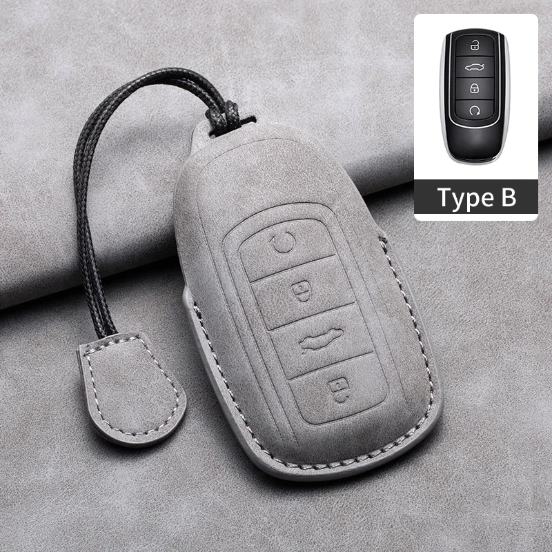 

Leather Car Key Case Cover Shell Fob For Chery Tiggo 8 Pro Tiggo 8plus New 5 plus 7pro Chery Tiggo 7 Pro Max Omoda 5 C5 Modod