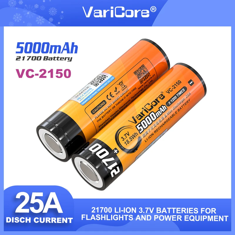LiitoKala Lii-48S 3.7V 4800MAh 21700 Lý-Lon Sạc 9.6A Điện 2C Tỷ Lệ Xả Ternary Pin Lithium