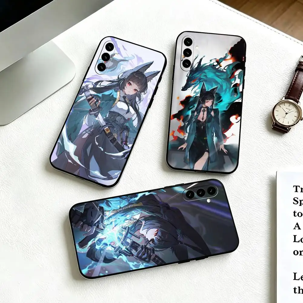 Zenless Zone Zero H-Hoshimi Miyabi Phone Case Black Silicone Soft For Samsung Galaxy A73,A72,A71,A70,A53,A52,A51