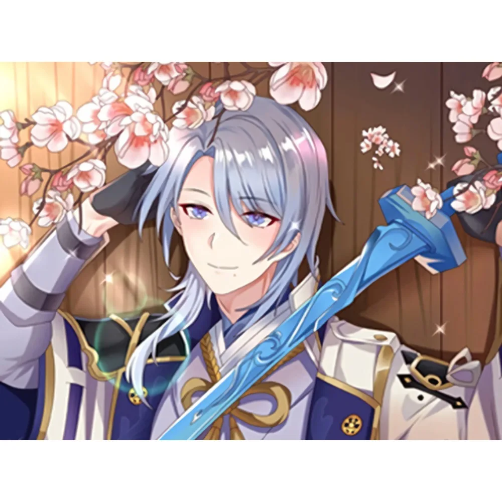 Kamisato Ayato Dakimakura Pillowcase Silvery Blue Medium Hair Handsome Male Character Peach Skin Cushion Cover