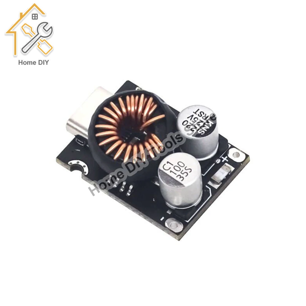 DC-DC Power Buck Module 12-30V to PD2.0/PD3.1 QC3.0 Fast Charging Single USB Charging Converter Board