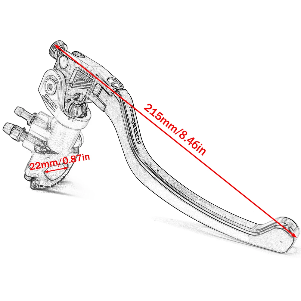 Motorcycle Front Brake Pump Lever for 400c.c. to 1000 c.c. Sport Street Dirt Bike 7/8\