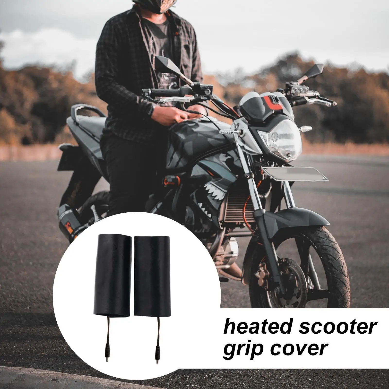 Heated Grips USB Powered 3 Temperature Settings Cycling Hand Heater Heated Handlebar Cover For Motorcycle For Winter Cold view 6