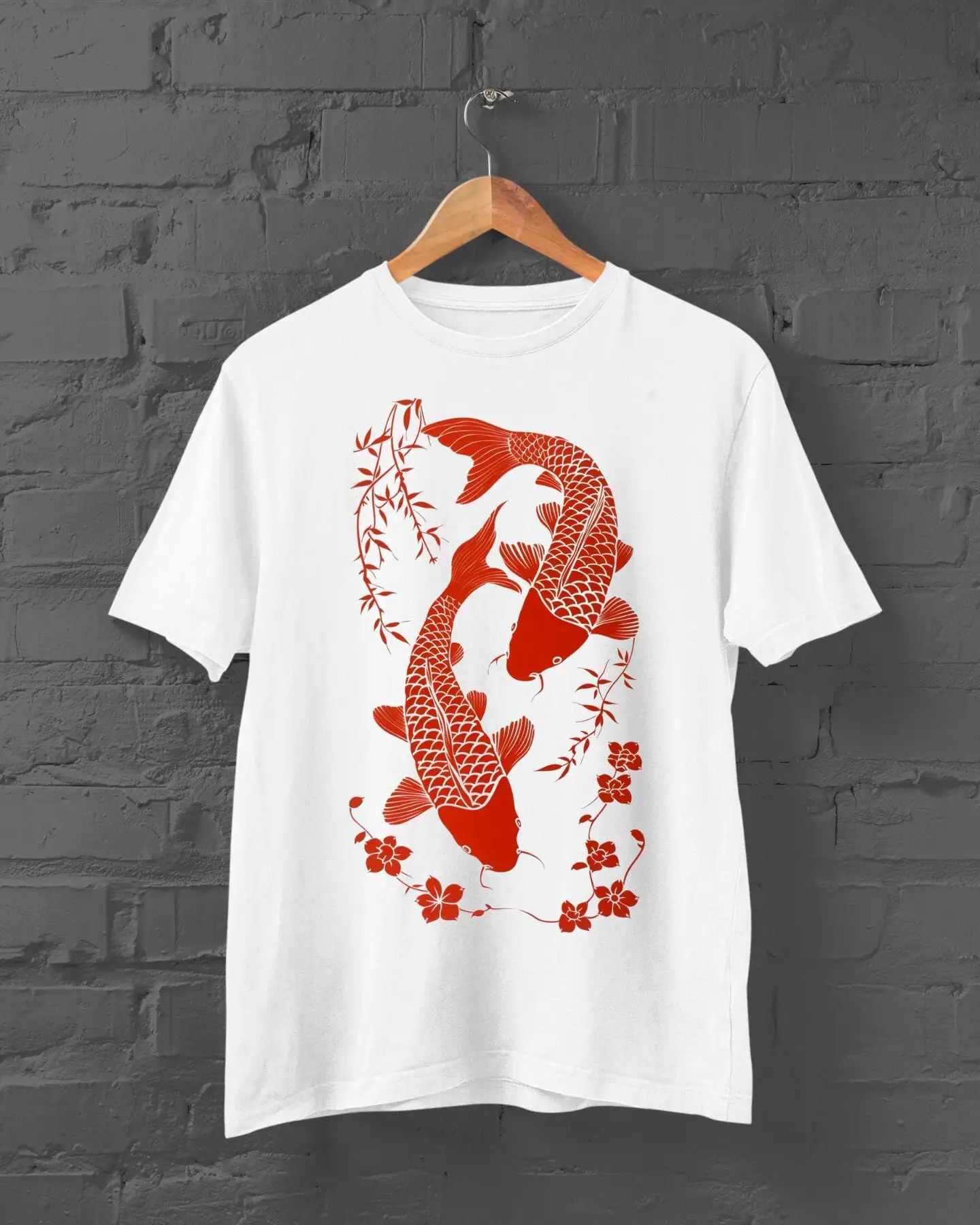 Japanese Koi Fish T Shirt Anime Kawaii Harajuku Cute