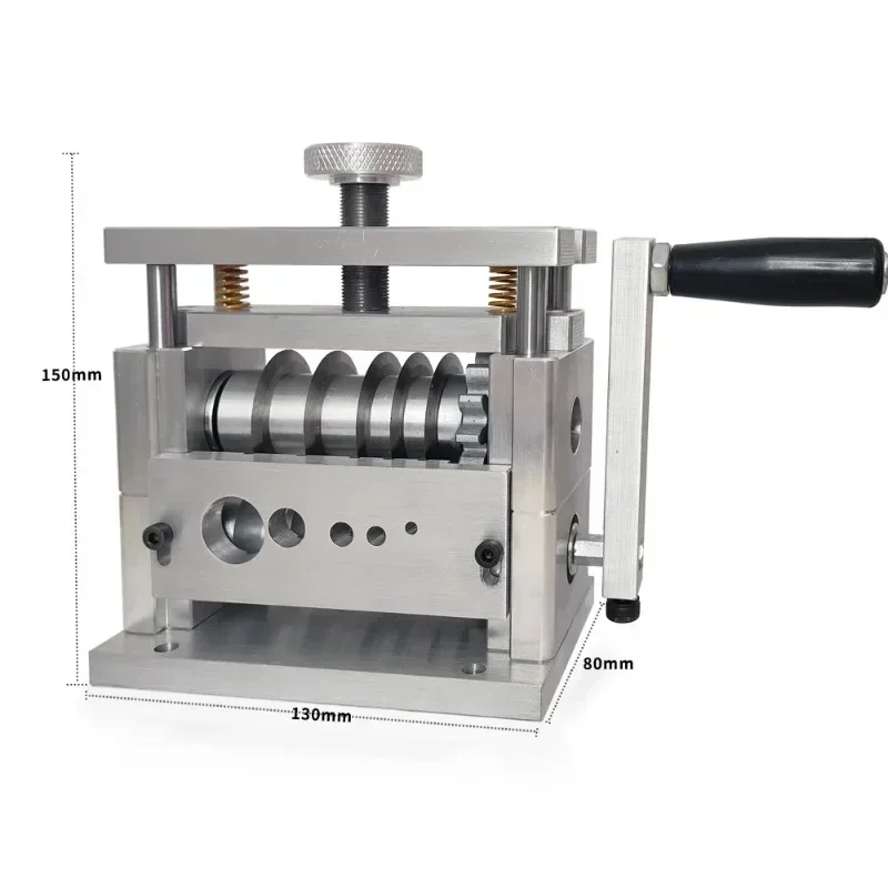 Manual Cable Wire Stripping Machine with 5 Feeding Holes Range 1.5-17mm Stripping Tool for Soft-Skinned Cables Multi-Core Wires