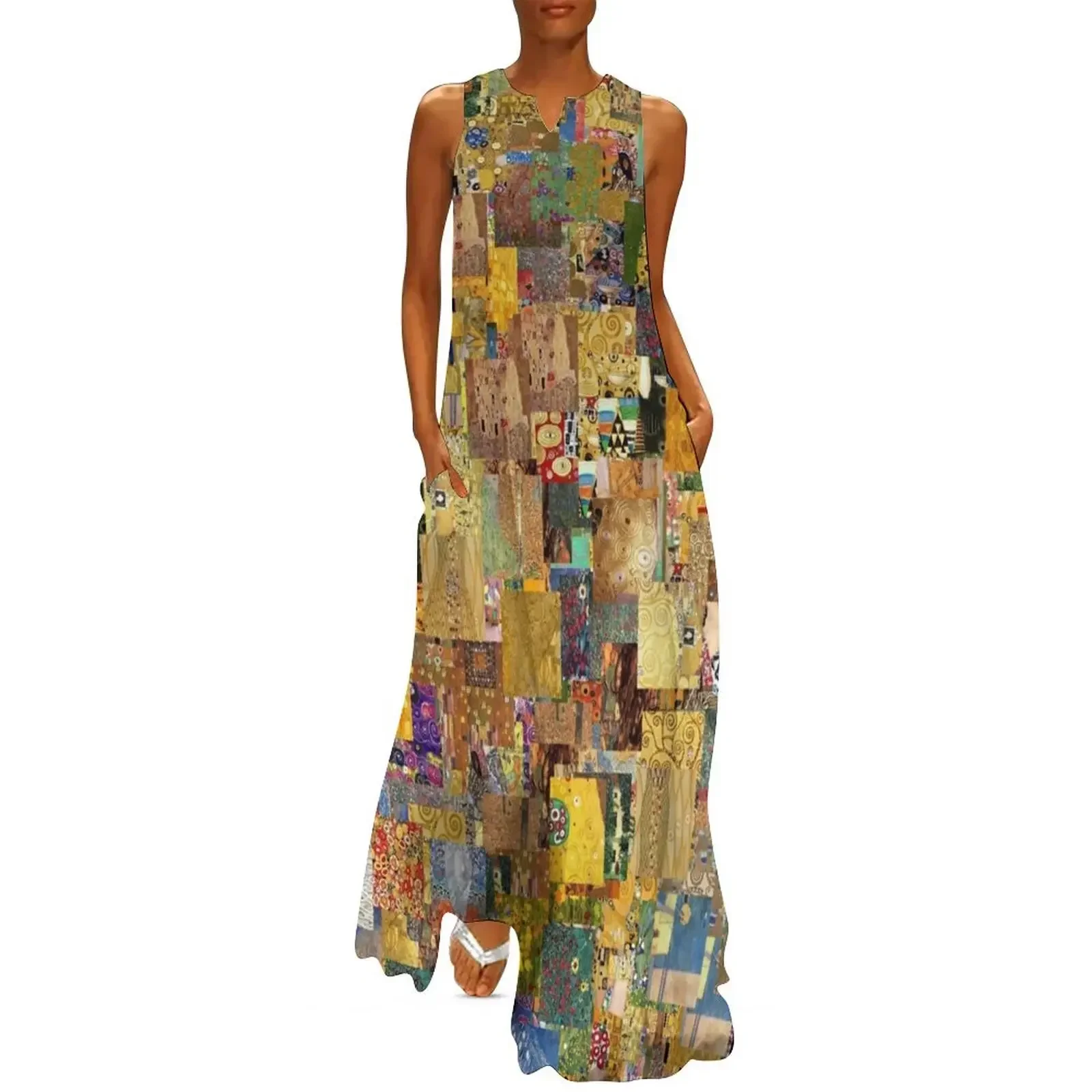 

Gustav Klimt Long Dress women's summer clothing 2025 women evening dress long sleeve dresses cocktail dresses Dress