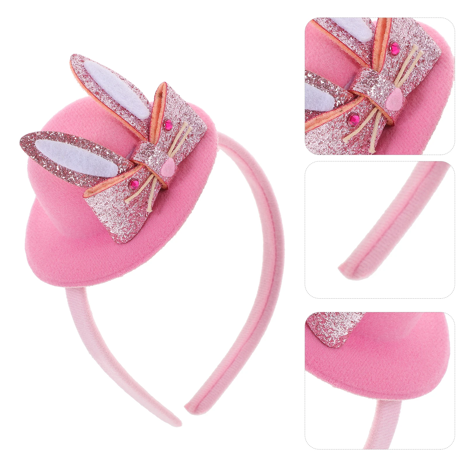 Decorazione per orecchie con fascia da coniglio, divertimento, cosplay in plastica, decorativo