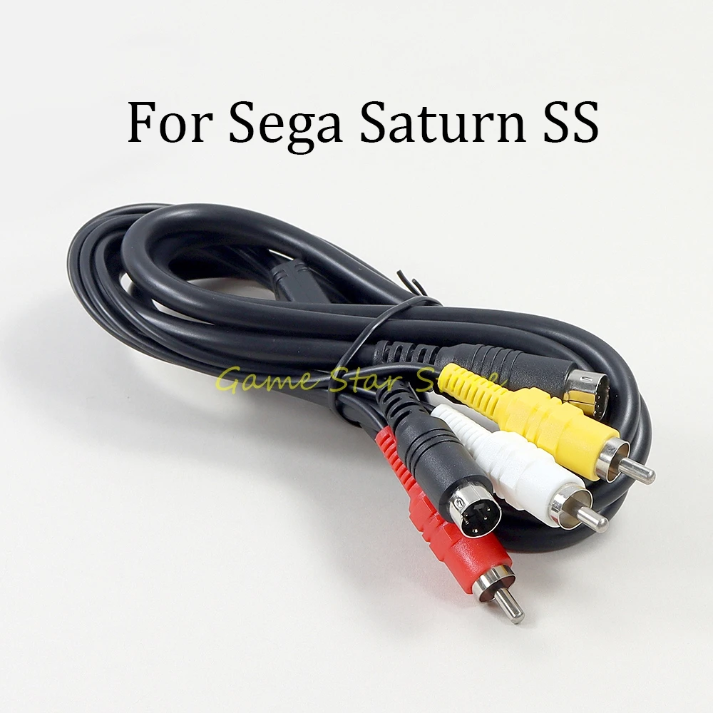 

10pcs Gold Plated/Nickle Plated Plug Audio Video AV Cable For SEGA Saturn SS S-AV RCA S-Video Composite Cable