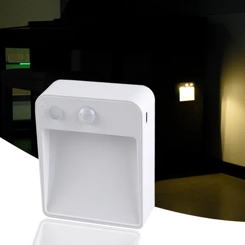 Wireless Battery Powered Kitchen Cabinet Light with Motion Sensor, Stick On Lights, Stairs, Wardrobe, Wall Lamp, 2 Modes