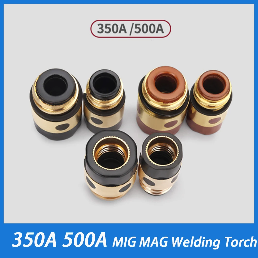5Pcs 350A 500A MIG MAG Welding Torch Insulator With Copper Core Bakelite Insulating Part CO2 Gas Welding Gun Spare Parts