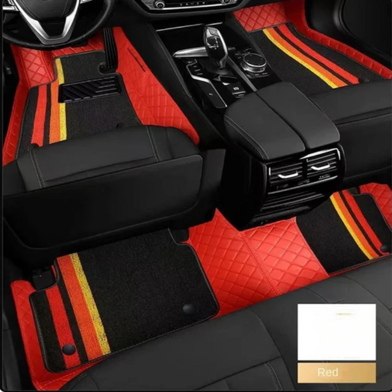 Alfombrilla de doble capa de lujo personalizada para coche, para BMW X3, E83, 2003-2010, F25, 2011-2017, G01, 18-23, X1, U11, 2024, iX1, detalles interiores