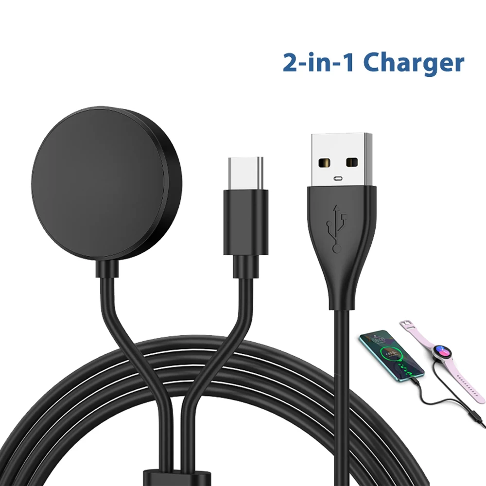 USB Type C Charger For Samsung Galaxy Watch 4 6 Classic 43mm 47mm 46mm 42mm/Galaxy Watch 3 5 Charging Cable For Samsung Galaxy W