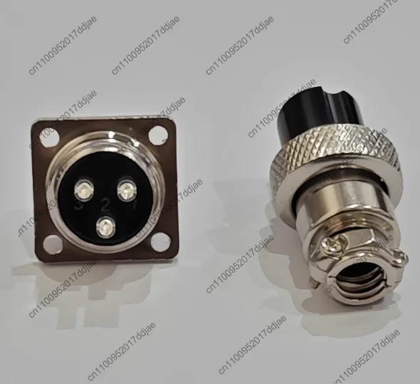 2PCS Complete plug socket GX16 square flange 2 3 4 5 5 6 7 8 9 10 male and female plug 16M connector