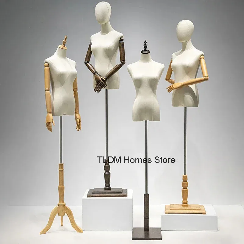 

Modern Women's Clothing Mannequins Clothing Store Creative Female Half-length Window Display Stand Full Body Wedding Dress Model