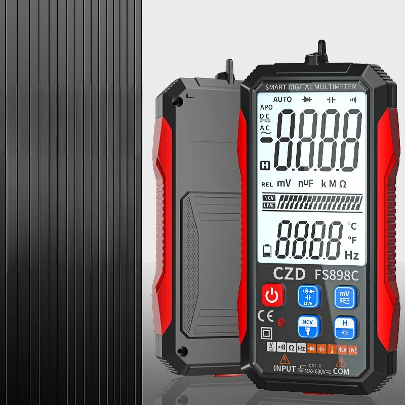 

Modern Rechargeable Universal Meter Electrician Maintenance Large-Screen Digital Display Burn-Proof Digital Multimeter FYTC