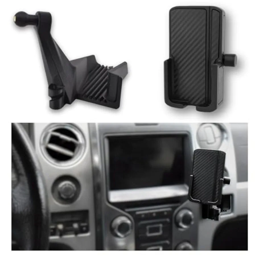 

Phone Holder for Ford F-150 2009-2014 Lincoln Mark LT 2010-1014 - Custom Fit in Dash Pocket Phone Mount
