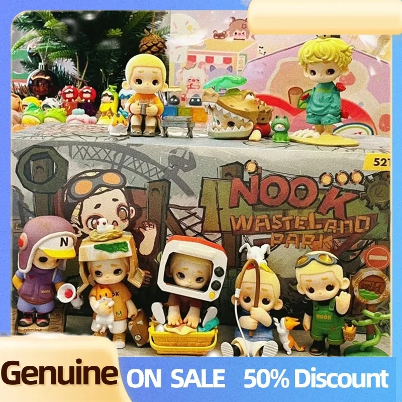

Genuine Nook Wasteland Park Series Blind Box Cartoon Pvc Figure Home Decor Desktop Collect Dolls Model Mystery Box Kids Gift