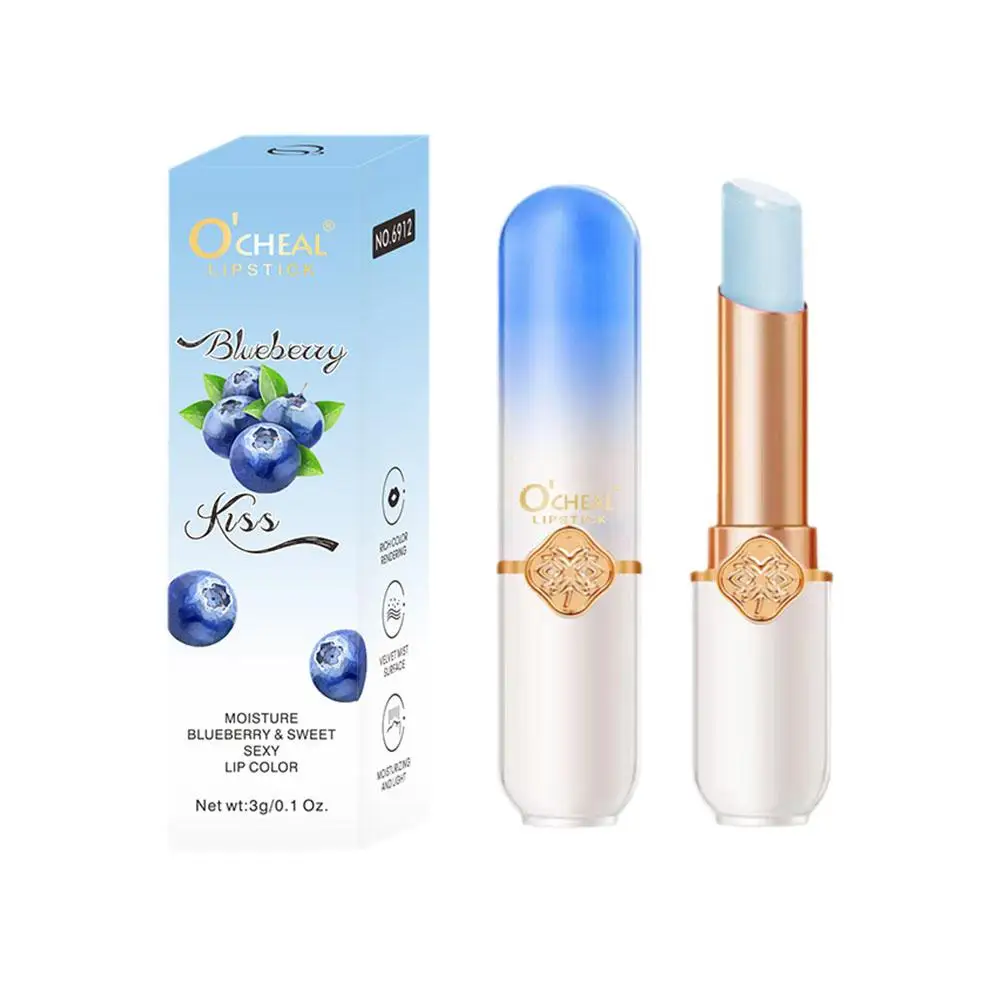 Peach Lip Balm Crystal Temperature Change Lipstick Girl Lip Care Cosmetics long lasting Moisturizing Repair Gloss Lip Makeup L3n8