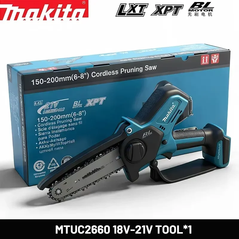 

Makita Woodworking with Small Handheld 18V Cordless Chainsaw for Electric 6-inch Logging Sawzall Mini Portable Chainsaw
