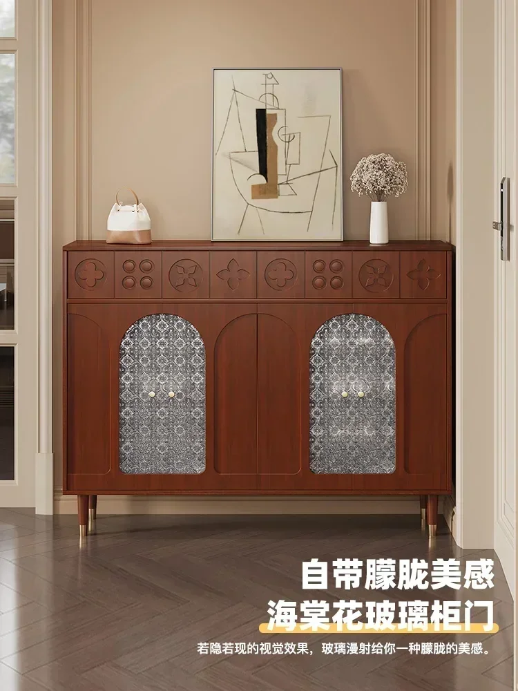 American Retro Style Shoe Cabinet Home Doorway Home Wall-Mounted Large Capacity Internet Celebrity Entrance Cabinet