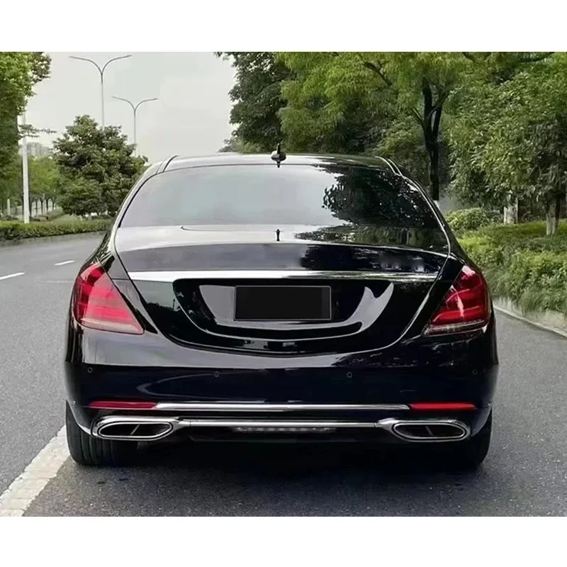 ترقية تعديل KitBody Kit لبنز مرسيدس S-class Encircling W222 تعديل الشريط الأمامي الأوسط صافي تطويق الظهر #6