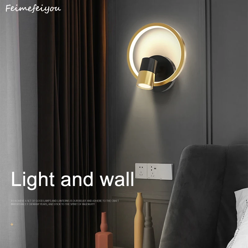 

Modern Minimalist LED Wall Lamp Interior Wall Light Wall Decor For Bedroom Bedside Living Room Cafe TV Background Wall Lights