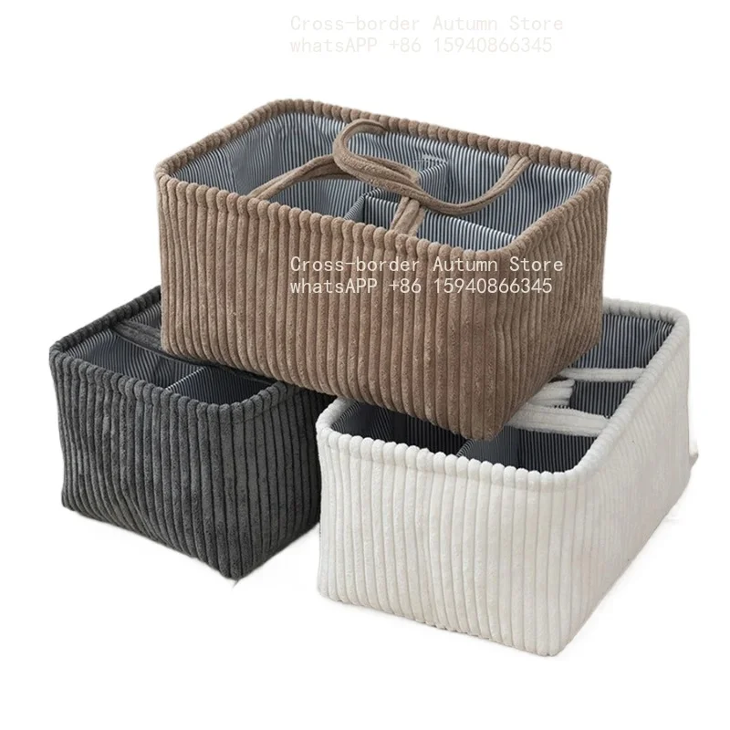 Travel Portable Mommy Bag Diaper Bag Feeding Bottle Storage Handbag Multifunctional Baby Products Organizer Basket