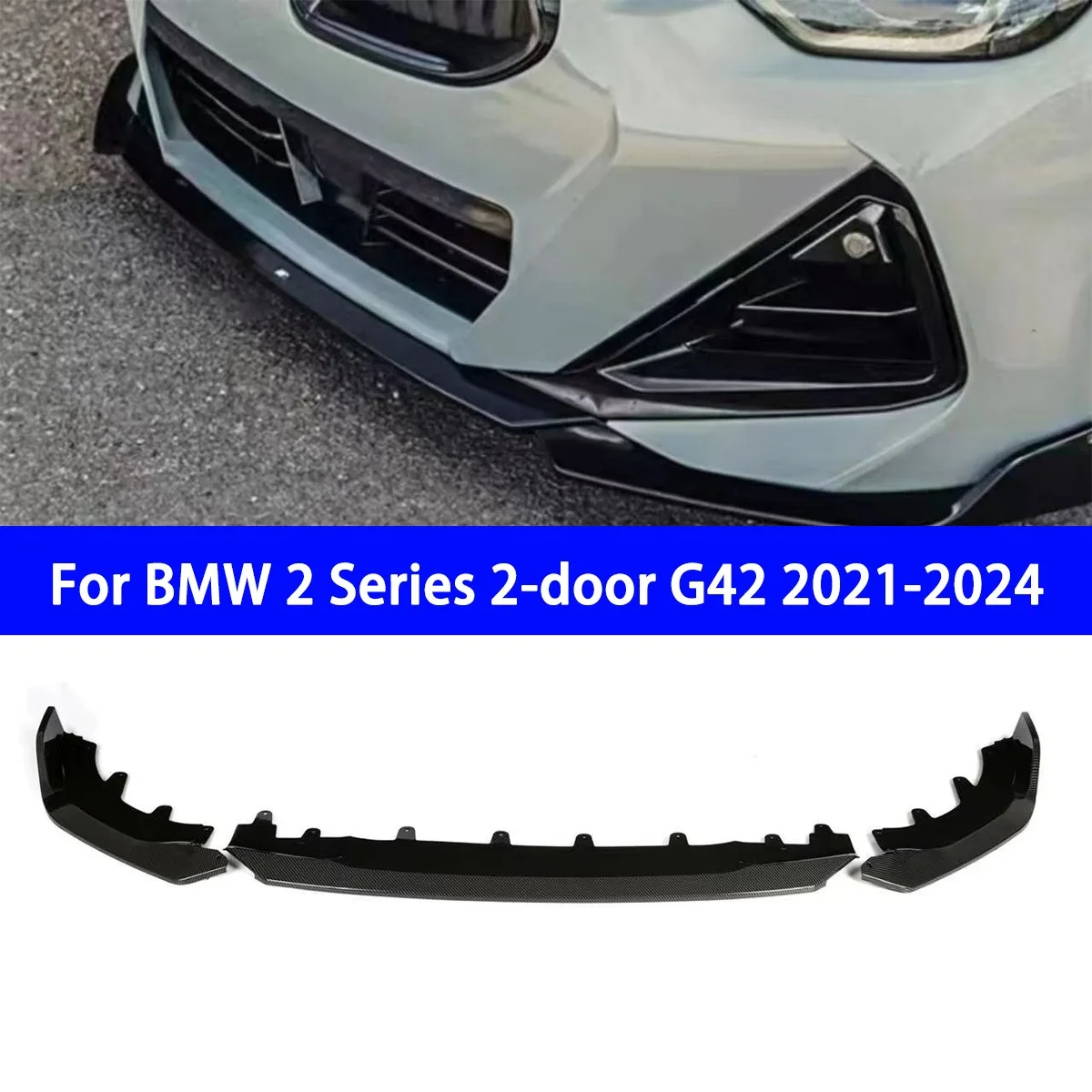 

Suitable for BMW 2 Series 2-door G42 2021-2024 Front Shovel Front Lip MP Model Original Car Hole Installation