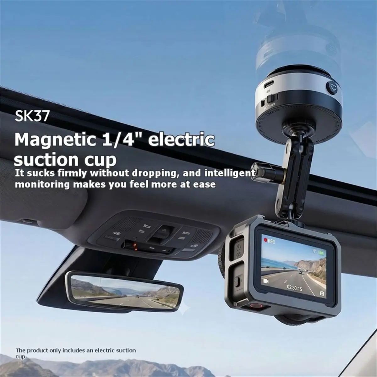 SK37 Electric Automatic Suction Cup for Car Holder Mount 1/4