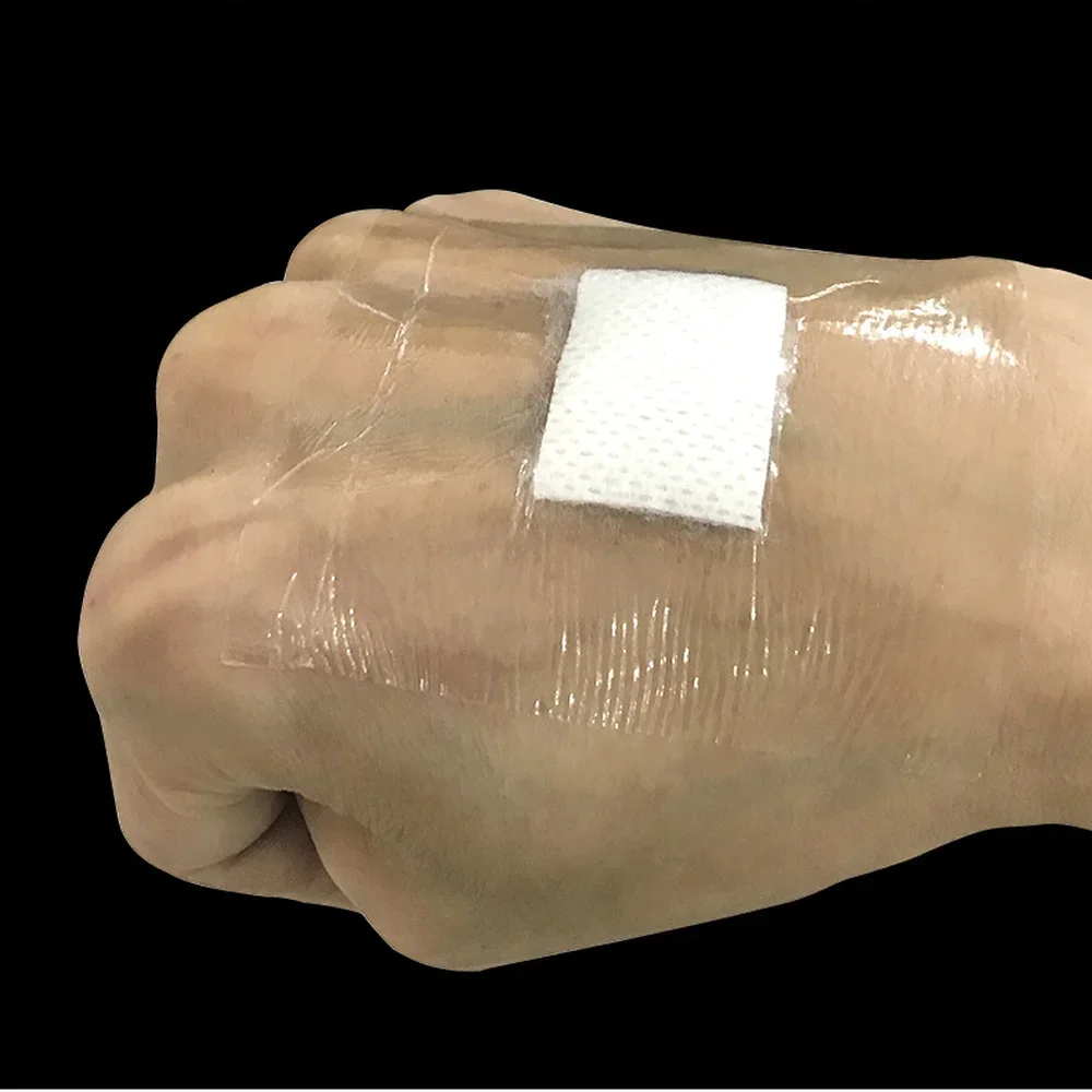 100 pces à prova dwaterproof água transparente fita do plutônio filme adesivo médico emplastro anti-alérgico ferida fita de vestir kit de primeiros socorros band aids