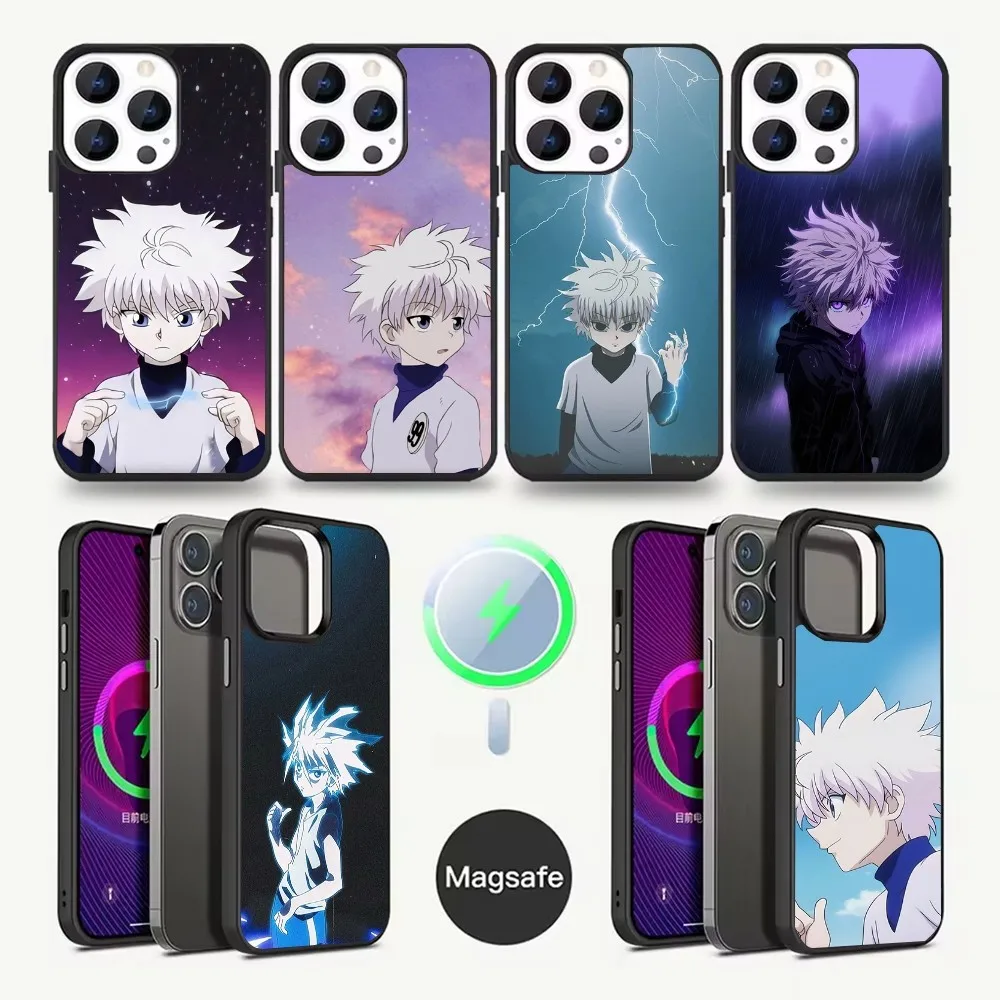 

Anime H-Hunter K-Killua Phone Case For iPhone 16,15,14,13,12,11,Pro,Max,Plus,Mini,Magsafe,Magnetic Wireless Charging Case
