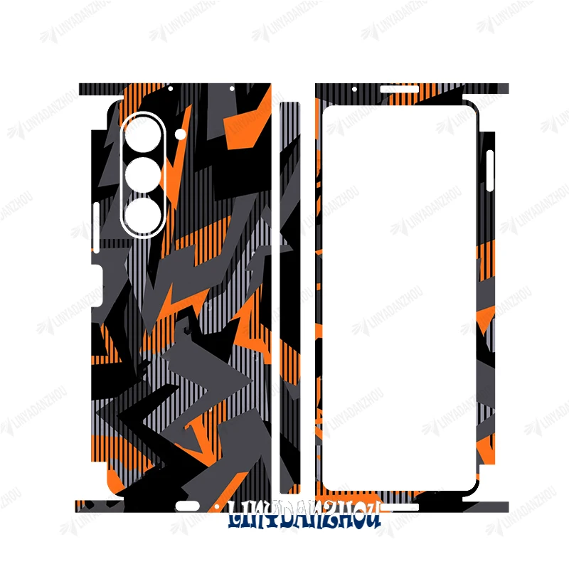 3M Красочные наклейки с защитой от царапин для Samsung Galaxy Z Fold 5 4 3 2 Fold5 Fold4, защитная наклейка, кожаная пленка для задней панели