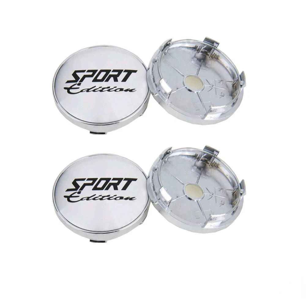 

4Pcs Silver/Black Wheel Hubs Center Hub Cap Universal Wheel Rim Hub Cover Cap Electroplated Snap-On Hub Cap Car Wheel Parts