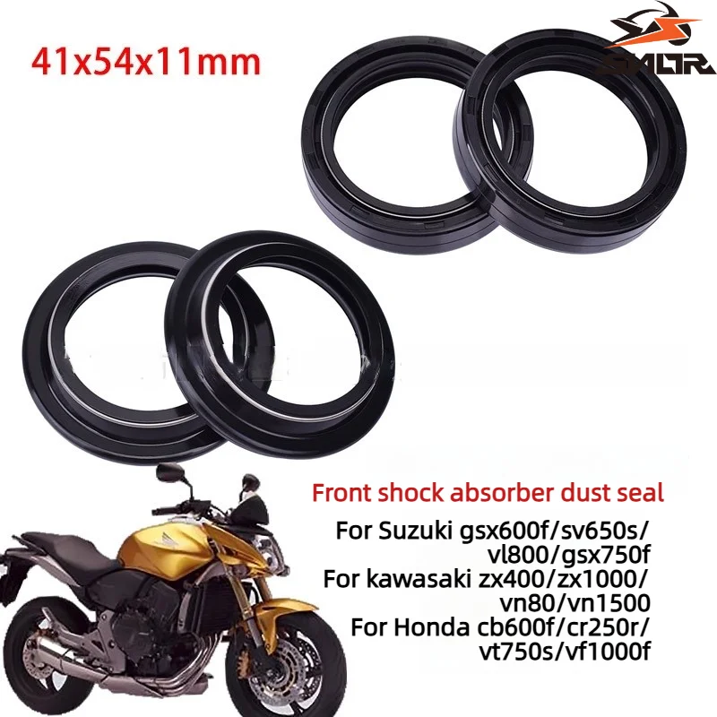 SNOR 41x54x11 Fork 41mm Front Fork Dust Seal For BWM Suzuki HONDA Kawasaki GSX600F SV650S VL800 GSX750F ZX400 ZX1000 VN80 VN1500