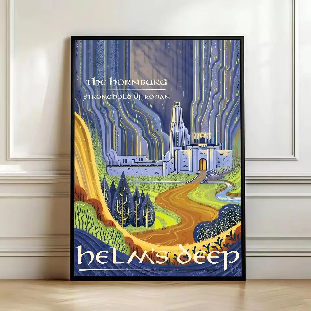 Film Mordor Castle Lord Magic Painting Calligraphy HD Art Wall Waterproof Home Living Room Bedroom Bar Decorative Paintings