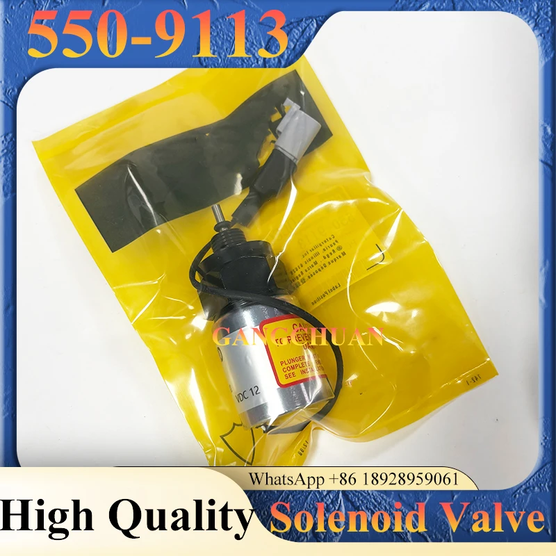 

550-9113 5509113 Fuel Stop Shutoff solenoid U85206500 for Caterpillar Electric Parts