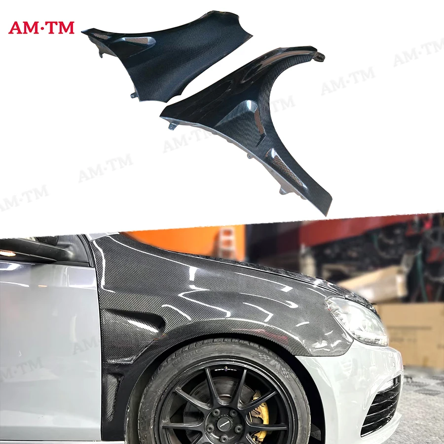 

Переднее крыло из углеродного волокна, передние вентиляционные крылья автомобиля, комплекты кузова для Volkswagen VW VII Golf 6 MK6 GTI R20, автомобильные аксессуары