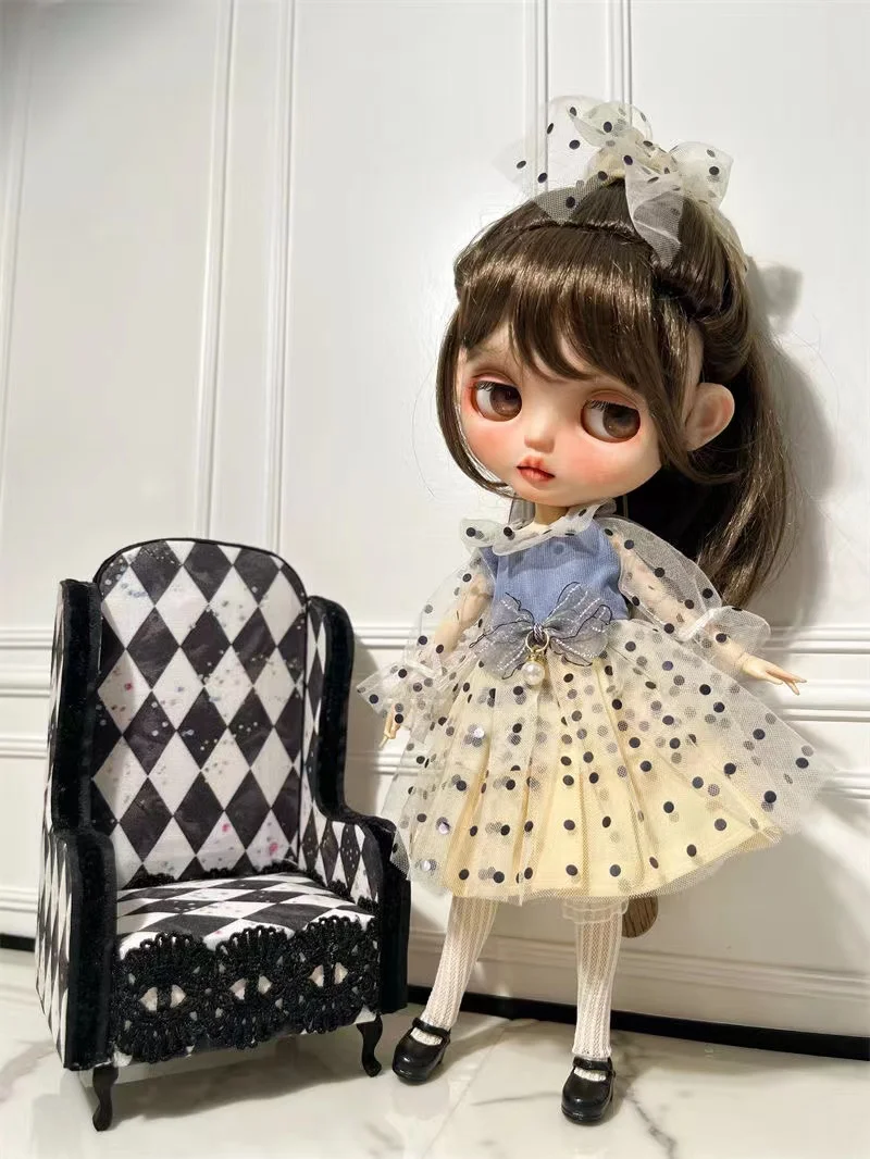 Vêtements à Beurre OB24 Adaptés aux Blythes BJD de 1/6, Robe à la Mode avec Chaussettes, Accessoires de Bricolage, Cadeau pour Fille, Nouvelle Collection