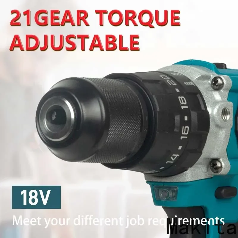 MAKITA Taladro manual eléctrico recargable de litio 18V 13mm DDF487RTJX sin carga