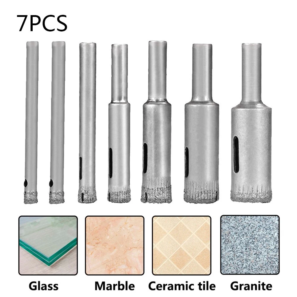 

DIY Projects Drill Bit Set Porcelain Drill Bit Electric Drill Compatible Masonry Drilling Round Trace Drilling