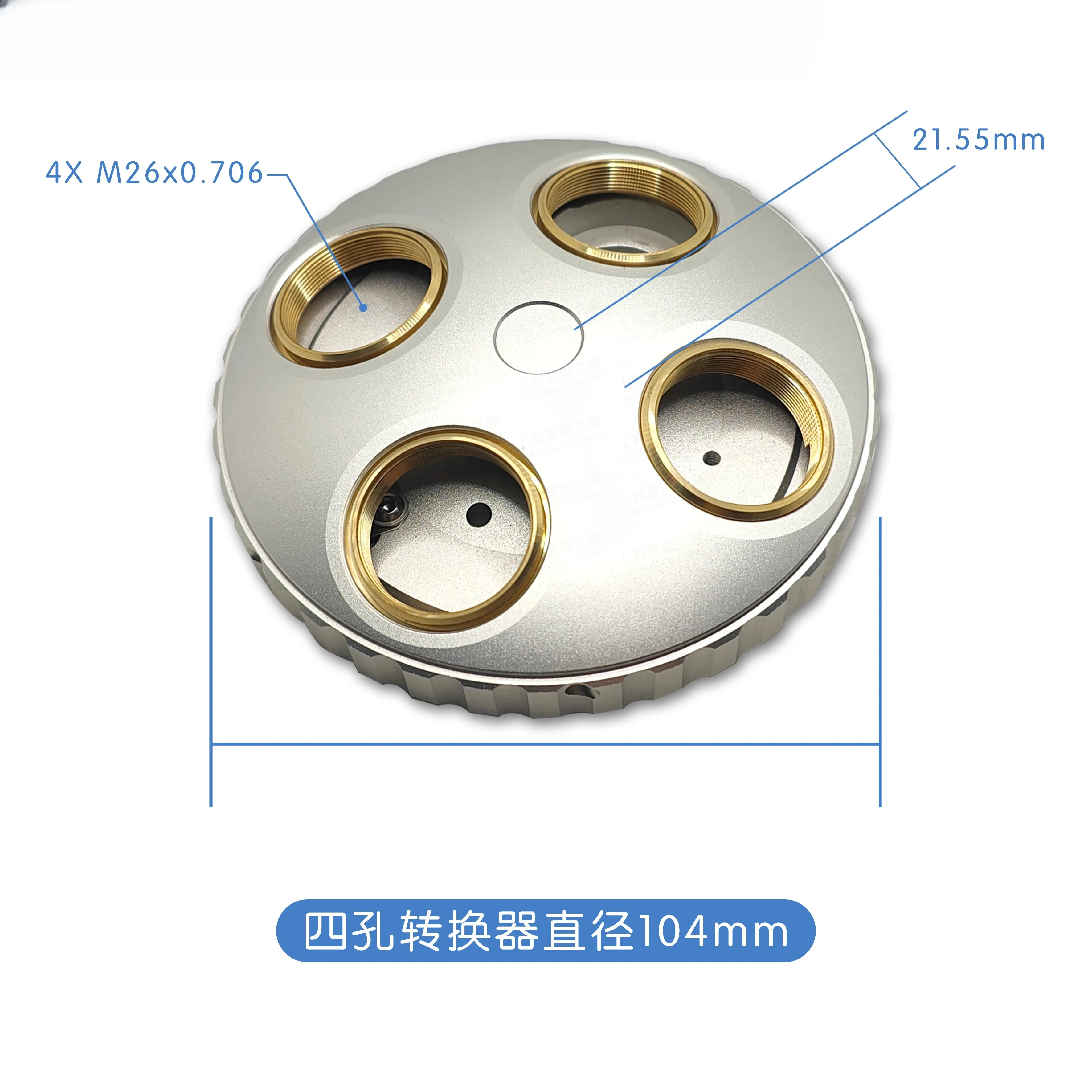 Microscope Objective Turret 4/5 Hole Nosepiece Converter M26 Thread Brightfield/Darkfield for Industrial Inspection