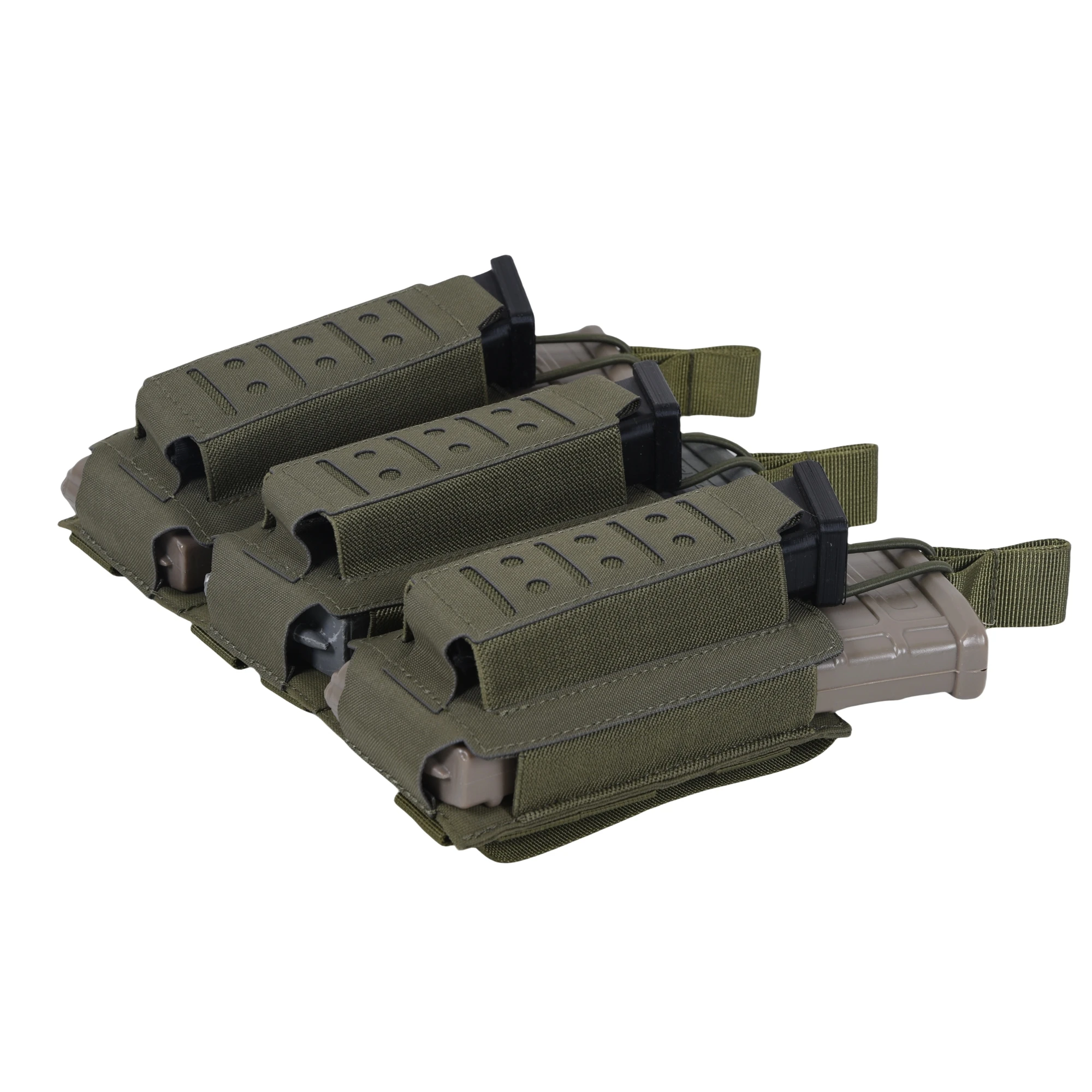 Molle Triplo Magazine Bolsa Titular, Top Aberto, Rifle, Pistola Mag, Transportadora, Saco de cintura, Coldre, Tático, LSR, 9mm, 556